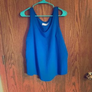 Blue light weight tank top
